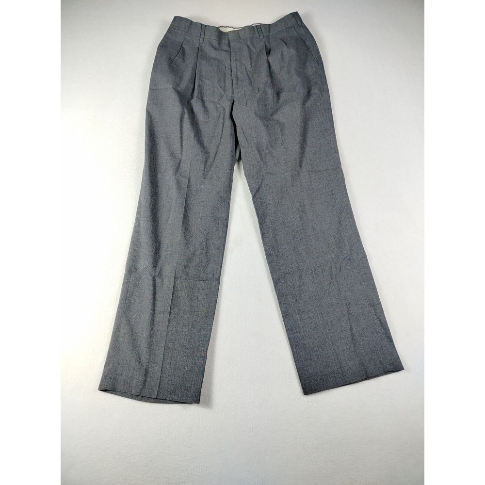 Haggar Dress Pants Men's 34‎ Gray Corpcore Professional Career Office Casual